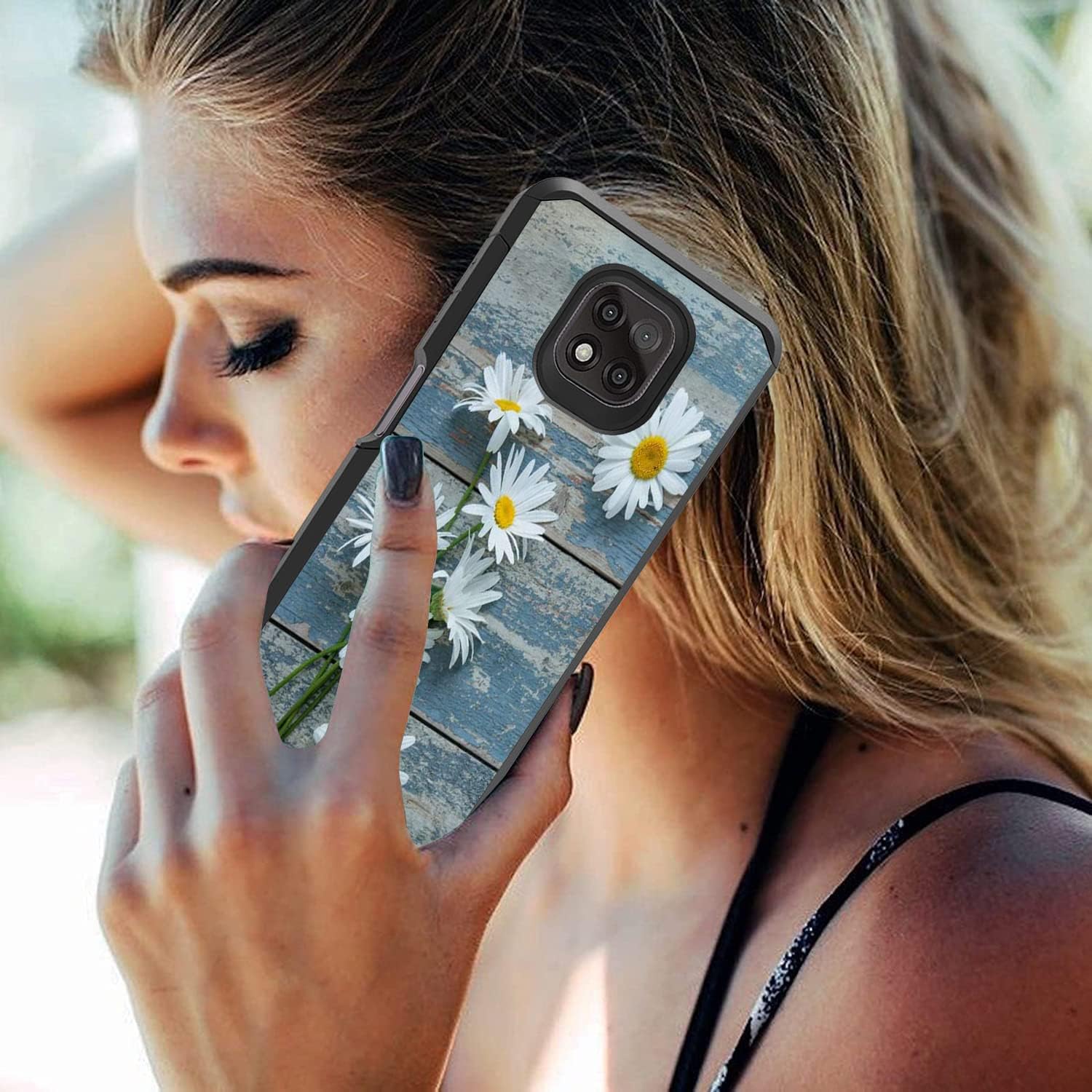 Funda para Moto G Power 2021, funda Motorola G Power 2021, funda antiarañazos a prueba de golpes. Funda híbrida de doble capa para Motorola Moto G