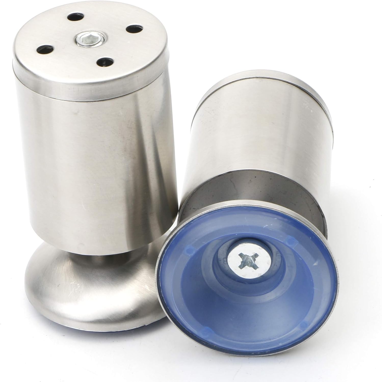 Patas de acero inoxidable para gabinete, patas ajustables, patas de cocina, patas de mesa de escritorio, escritorio, muebles, sofá cama, 1.969 x