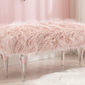 ZHENGHAO Moderno banco de entrada acrílico de piel sintética, banco mullido para el extremo de la cama, reposapiés, banco otomano para dormitorio, ZHENGHAO Moderno banco de entrada acrílico de piel sintética, banco mullido para el extremo de la cama, reposapiés, banco otomano para dormitorio,