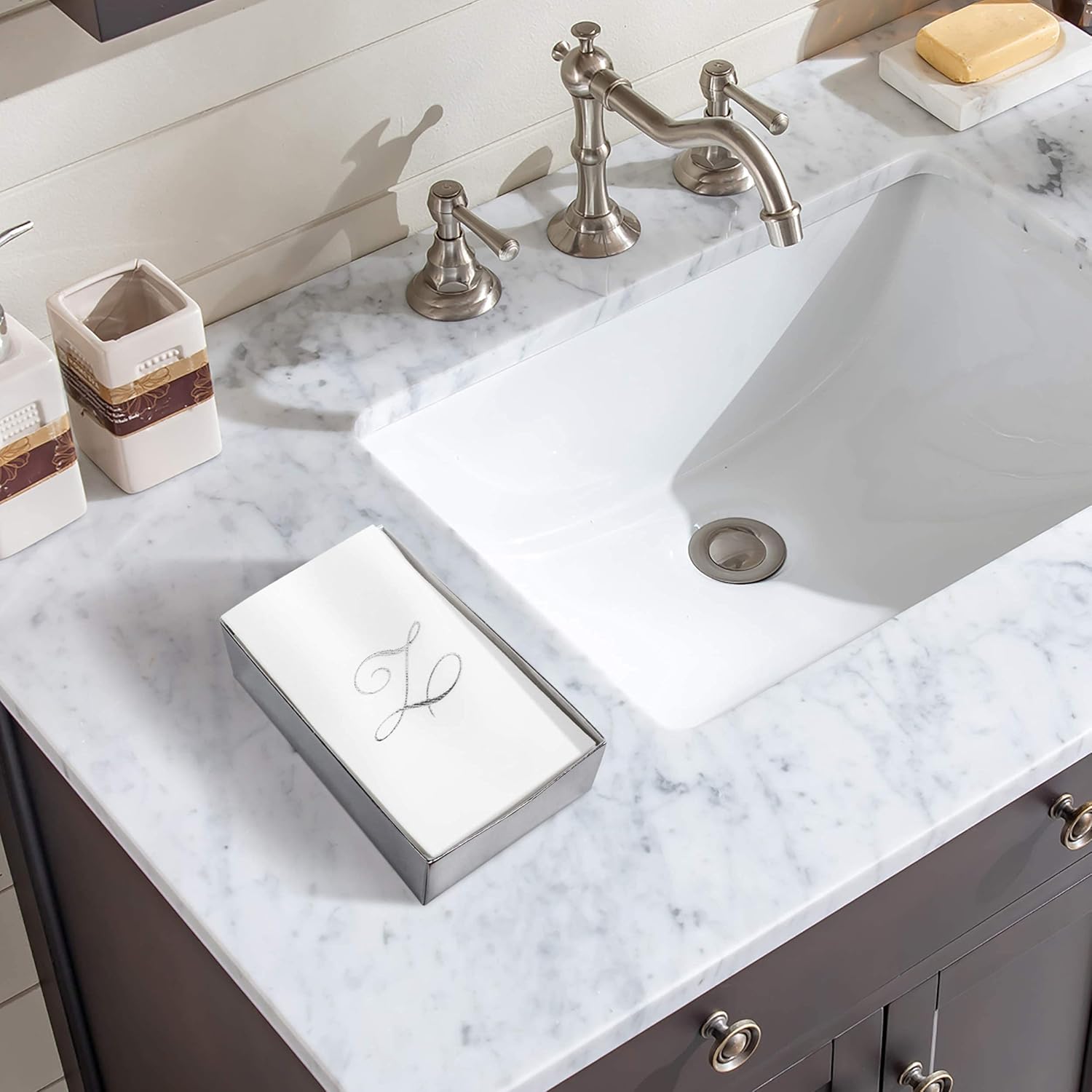 AH AMERICAN HOMESTEAD Toallas de mano desechables para baño – Artículos esenciales para el baño de invitados – Toallas de papel para el baño –