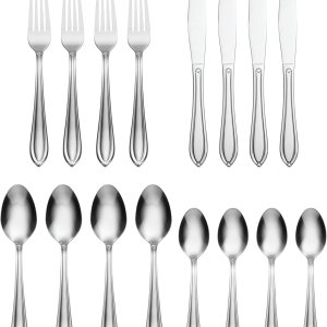 Hampton Forge Ginger Mirror – Juego de 16 piezas, 1.75 libras, metálico Hampton Forge Ginger Mirror – Juego de 16 piezas, 1.75 libras, metálico