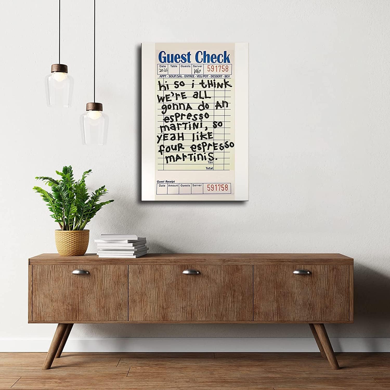 Póster impreso con diseño de Martini Espresso a cuadros de invitados, cuadro impreso, cuadro para decoración del hogar, dormitorio, regalo, sin