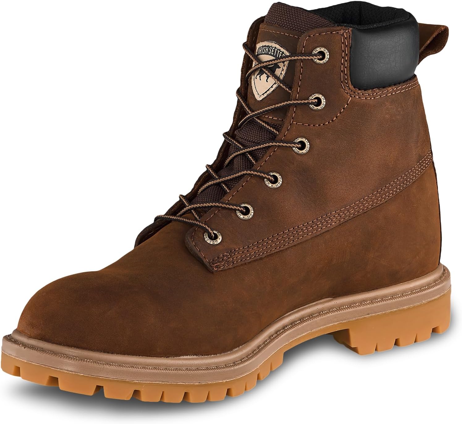 Irish Setter, Hopkins, para hombre, 6 pulgadas, impermeable, puntera de seguridad de aluminio, bota de trabajo, marrón