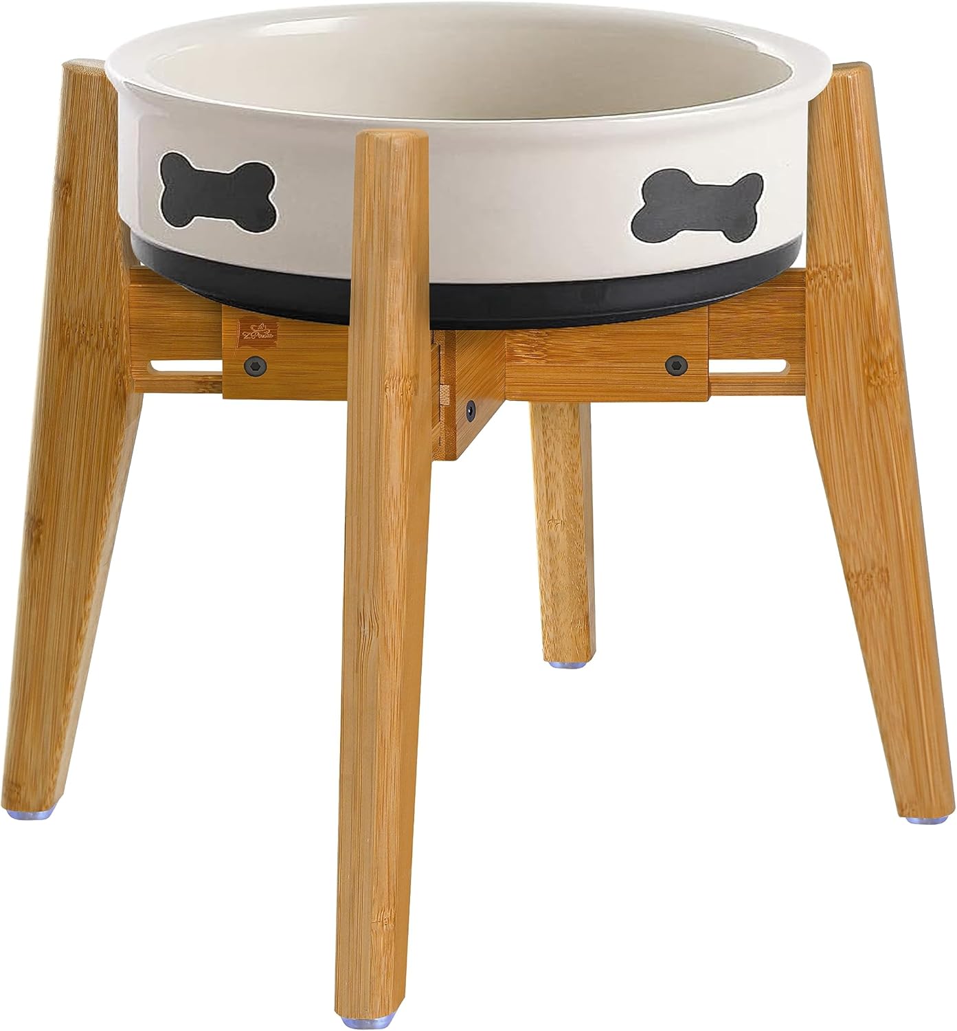 Soporte alto para cuenco de perro para razas grandes, (16 pulgadas de alto), soporte ajustable extra grande de hasta 11 pulgadas, solo soporte de