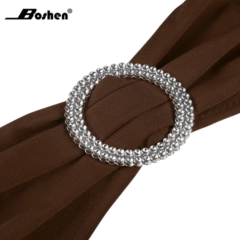 2550100 unidades, Cintas decorativas tipo lazo, elásticas para sillas, con hebilla, para decoración de bodas, hoteles, banquetes, fiestas de