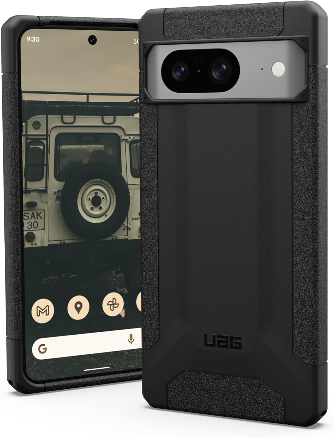 URBAN ARMOR GEAR UAG – Funda protectora hecha para Google Pixel 8, color negro, delgada, resistente a los impactos, militar, a prueba de caídas