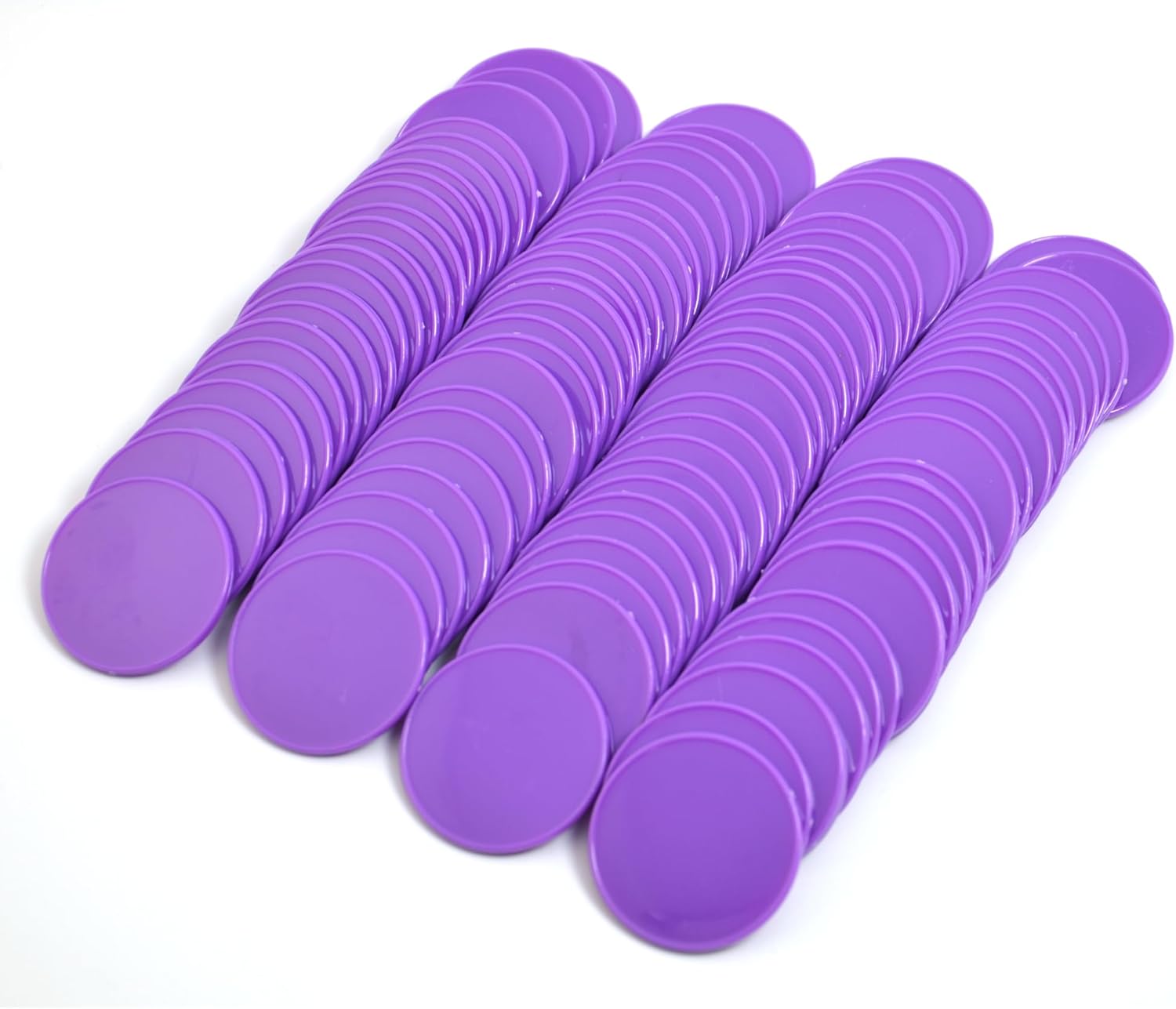 Smartdealspro 100pcs 32mm1.26 Inch Opaque Plastic Learning Counters Disks Mini Poker Chips Game Tokens with Storage Box