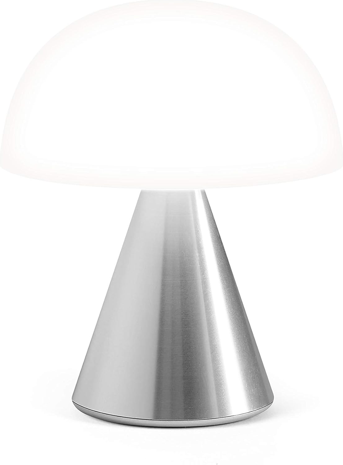Lexon Mina M – Lámpara de noche portátil para dormitorios, niños y guardería, lámpara de mesa recargable de 9 colores LED con luz y atenuador de 24