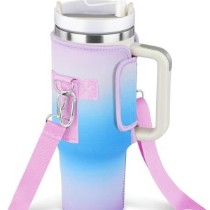 Soporte para botella de agua Stanley Cup con correa, accesorios de vaso para Stanley de 40 onzas, anti caídas y fugas, adecuado para deportes y uso Soporte para botella de agua Stanley Cup con correa, accesorios de vaso para Stanley de 40 onzas, anti caídas y fugas, adecuado para deportes y uso