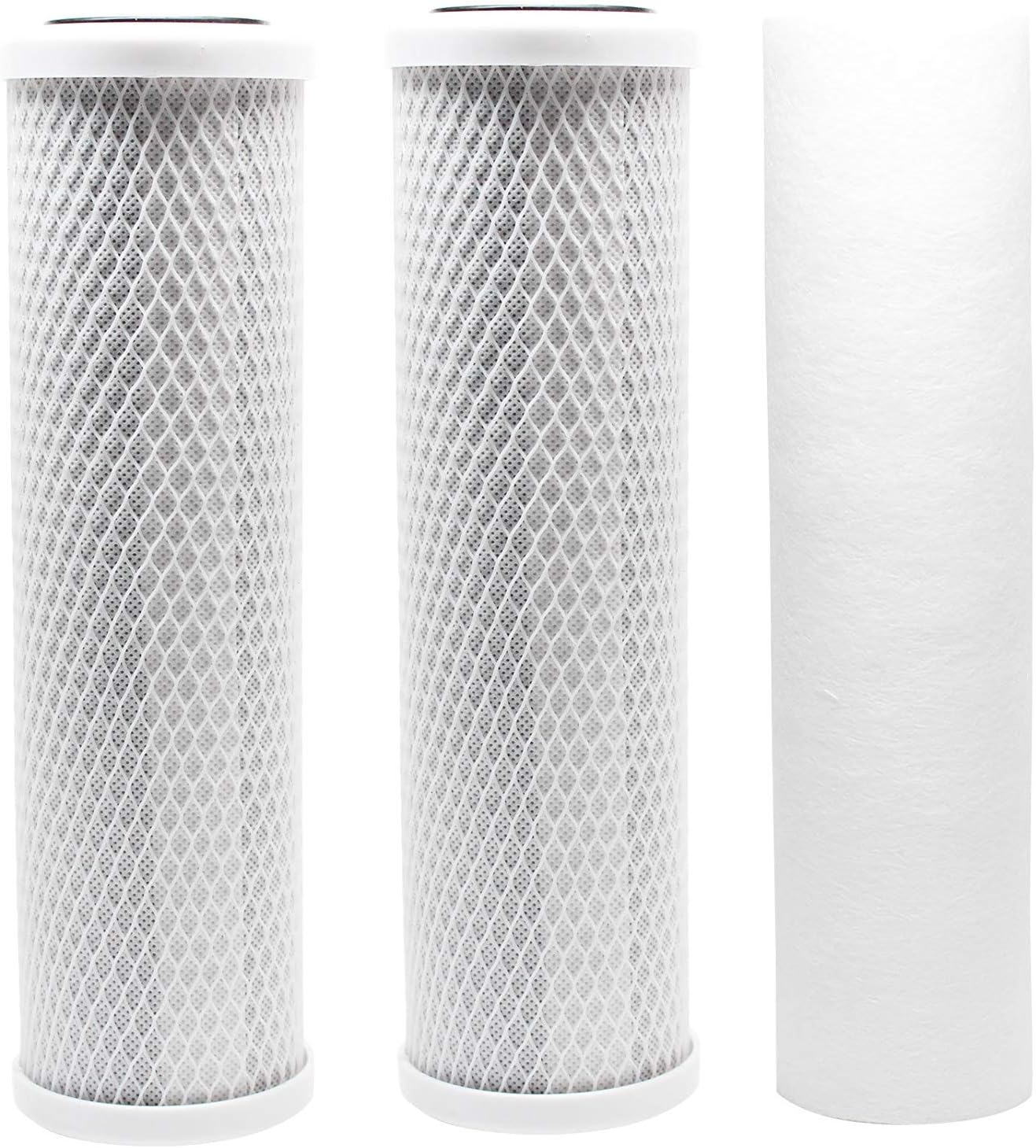 WaterPur CCI-10-CLW – Filtro de carbón activado granular de 10.0 in, cartucho universal de 10 pulgadas para carcasa de filtro de agua transparente
