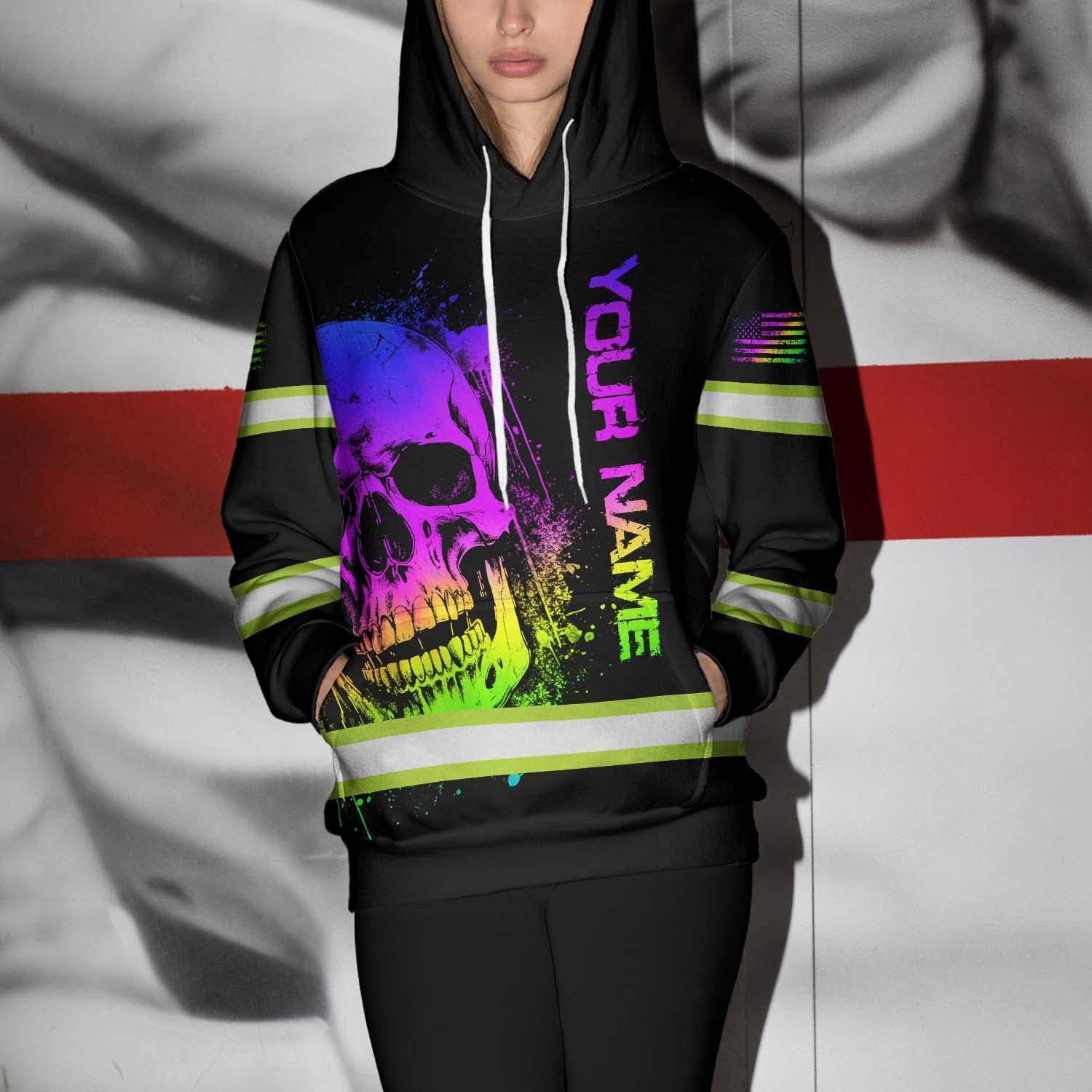 STYLE HIVIS Camisa de calavera de color de alta visibilidad para hombres y mujeres, camisas de seguridad, ropa de trabajo para corredor, trabajador,