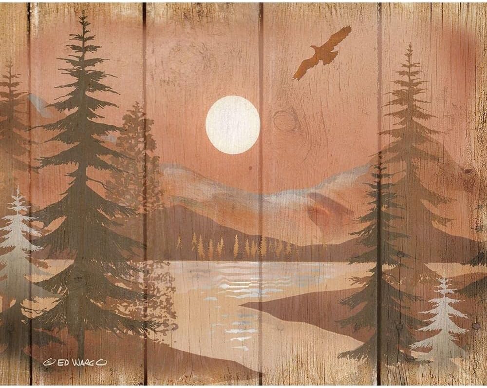 ArtDirect Full Moon II 20×16 Large Unframed Art Print Poster Ready for Framing by Wargo, Ed