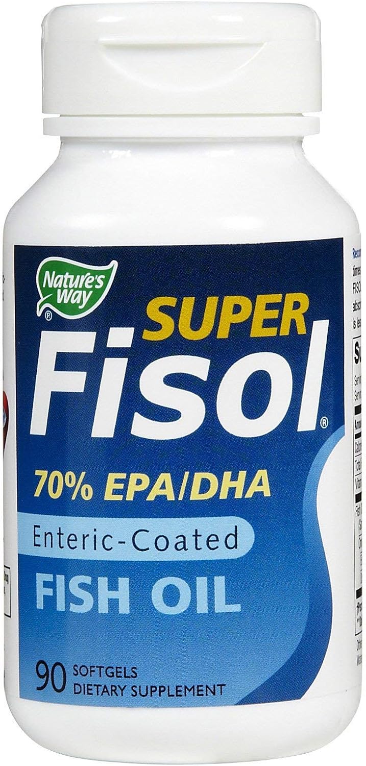 Nature’s Way Super Fisol Aceite de Pescado, 90 cápsulas blandas (Pack de 2)2