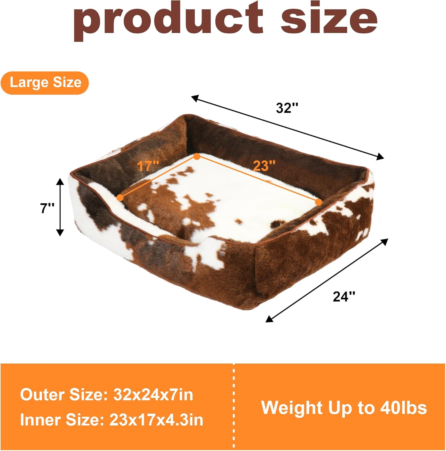 Camas para perros de piel sintética para perros grandes, cama rectangular de felpa grande para perros con funda extraíble, cama grande para perros