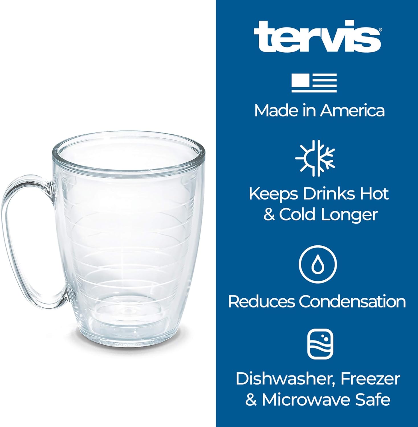 Tervis Vaso aislado de doble pared My Kids Have Paws hecho en Estados Unidos mantiene las bebidas frías y calientes, 16 onzas, taza, transparente