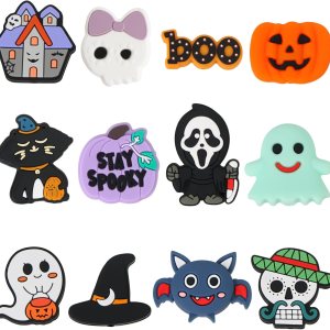 12 cuentas focales de silicona para Halloween, cuentas de silicona de Halloween para llaveros, fabricación de joyas, cuentas focales de Halloween 12 cuentas focales de silicona para Halloween, cuentas de silicona de Halloween para llaveros, fabricación de joyas, cuentas focales de Halloween