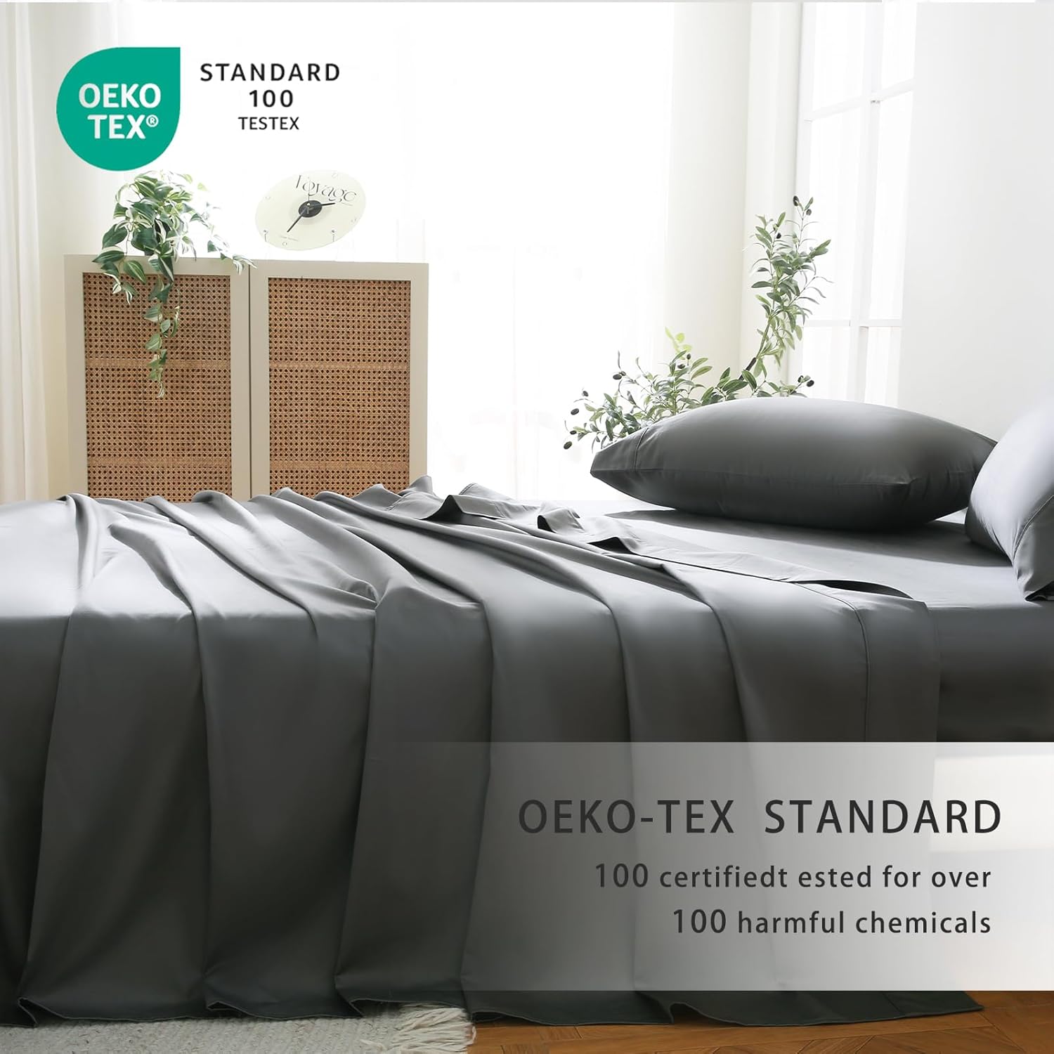 Bedlifes Sábanas refrescantes de 800 hilos 100% algodón egipcio, sábanas refrescantes suaves y transpirables de tejido satinado, sábanas de hotel de