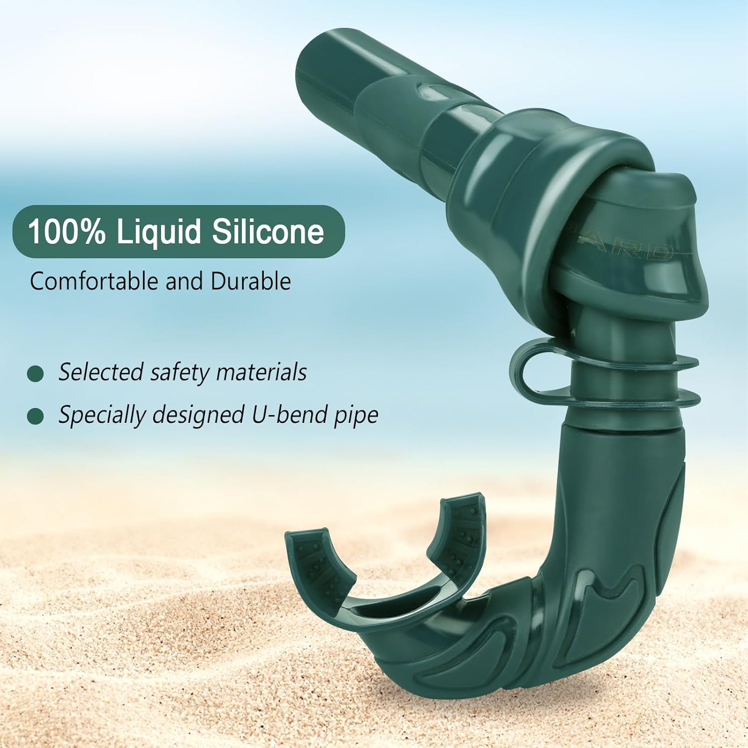 Snorkel de buceo, esnórquel de silicona plegable para apnea, buceo en piel, pesca submarina y buceo