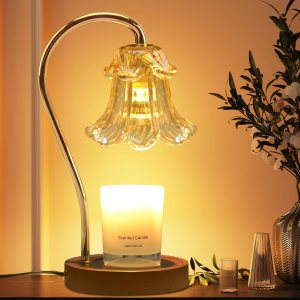 Lámpara calentadora de velas de cristal, calentador eléctrico de lámpara de vela con temporizador, calentador de cera vintage para velas perfumadas, Lámpara calentadora de velas de cristal, calentador eléctrico de lámpara de vela con temporizador, calentador de cera vintage para velas perfumadas,