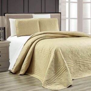 Juego de cubrecama “Stella Grande” con estampado en relieve, extragrande, tamaño individual, individual XL, completo, Queen, King y California King Juego de cubrecama “Stella Grande” con estampado en relieve, extragrande, tamaño individual, individual XL, completo, Queen, King y California King