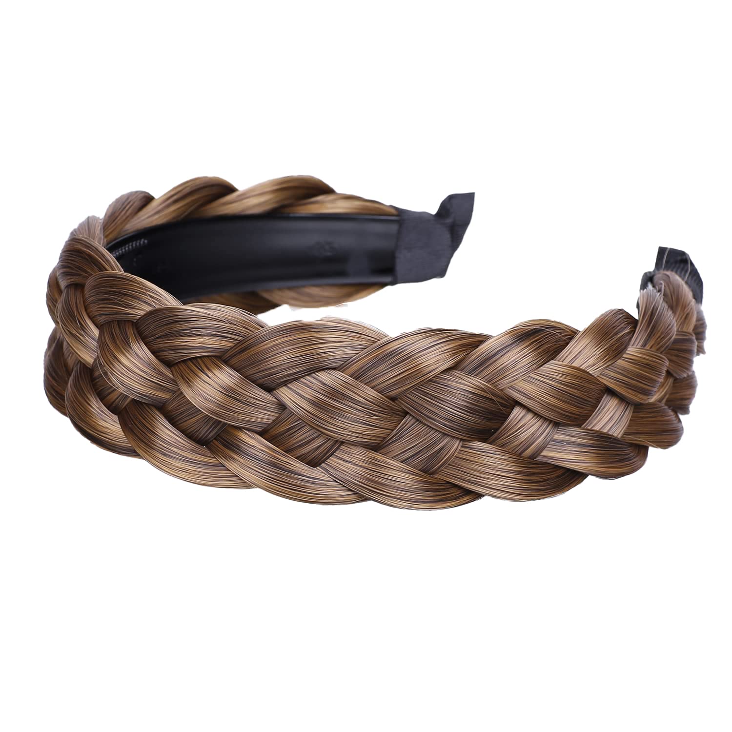 Aro de pelo trenzado sintético trenzado 5 hebras trenzas diademas para el pelo trenzado diadema