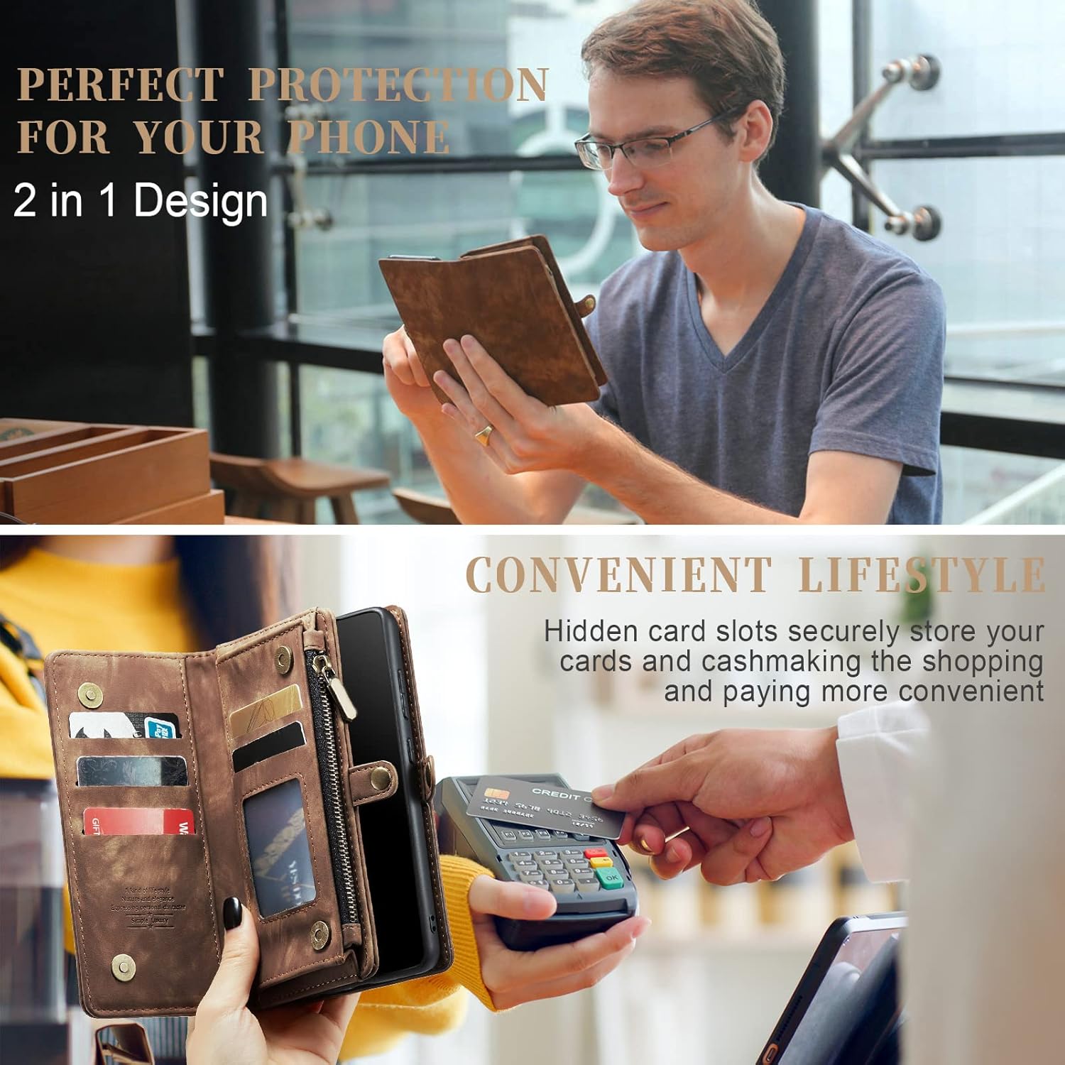 Asuwish Funda de teléfono para Samsung Galaxy S20 Ultra Glaxay S20ultra 5G con cremallera, protector de pantalla de vidrio templado y tarjetero