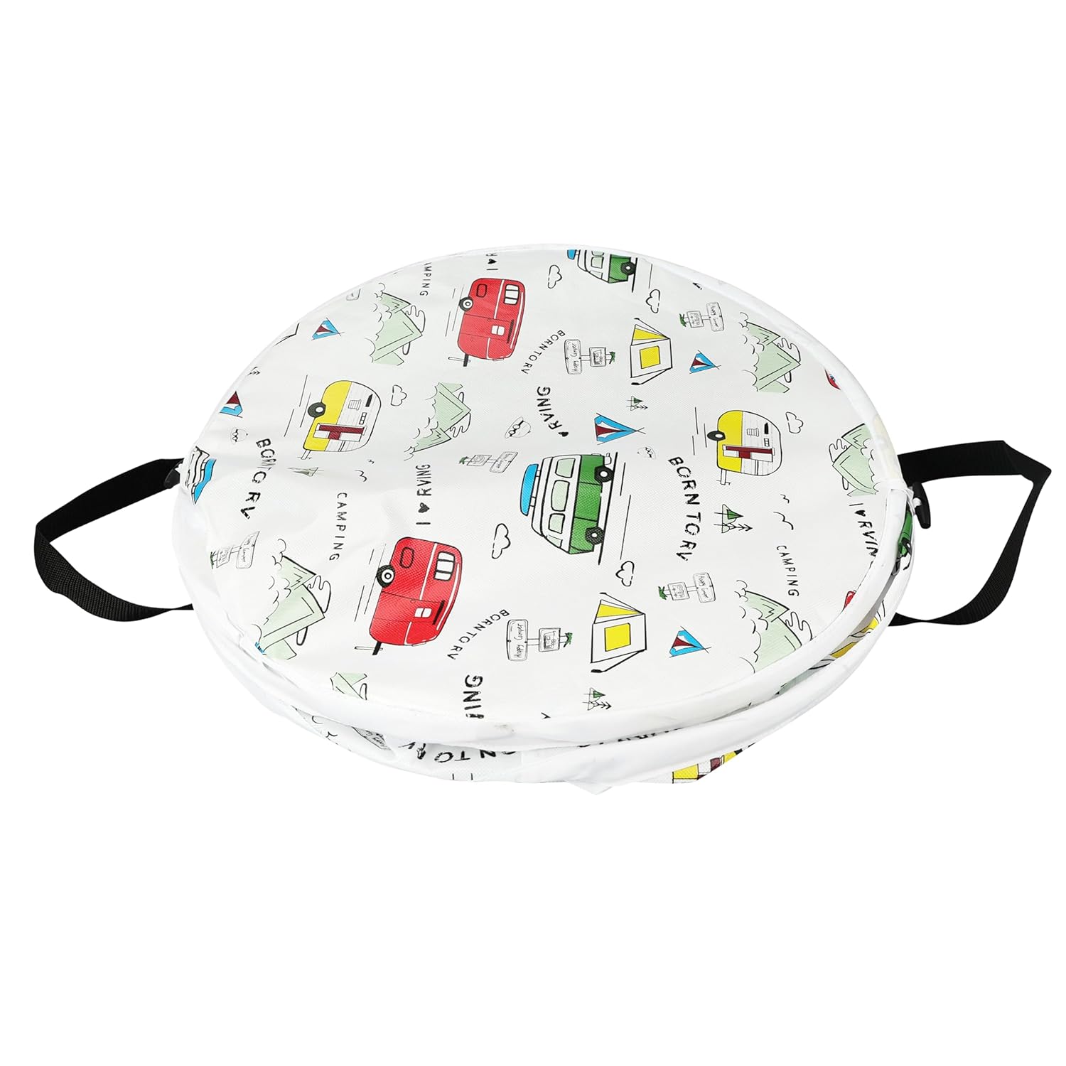 Orangutize Bote de basura plegable, portátil, para campamento, 19 x 20 pulgadas, cubo de basura desplegable para campamento, caravana y mucho más