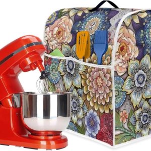 Bright Blossom – Cubierta para mezclador de cocina tamaño L, cubierta antipolvo, accesorios de cocina, decoración impermeable, a prueba de polvo, Bright Blossom – Cubierta para mezclador de cocina tamaño L, cubierta antipolvo, accesorios de cocina, decoración impermeable, a prueba de polvo,