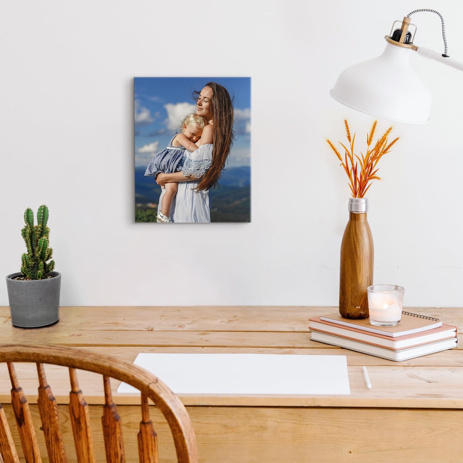Lienzo enmarcado personalizado con tus fotos, impresiones fotográficas personalizadas sobre lienzo, arte de pared para decoración del hogar,