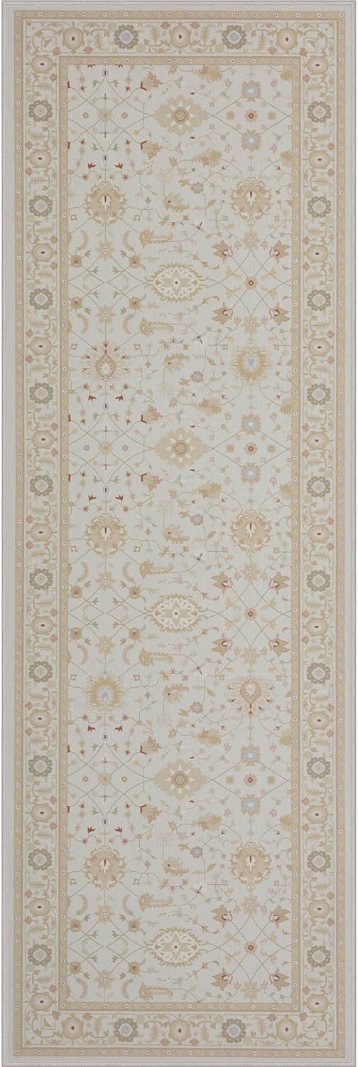 MaxRugrs Alfombra de cocina para pasillos de 2 x 6 pies, sin arrugas, lavable a máquina, resistente a las manchas, antideslizante, tapete con parte