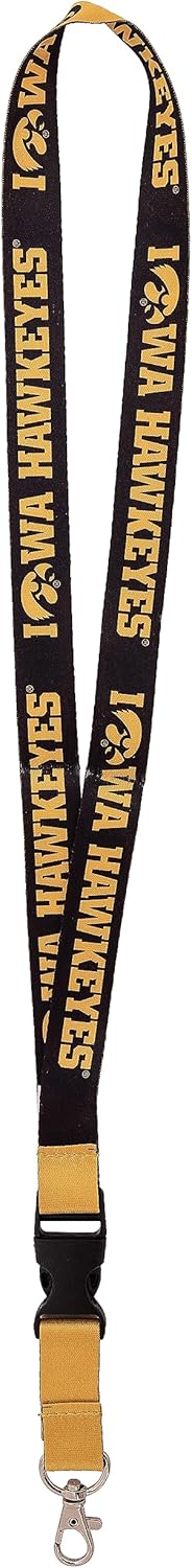 Llavero de identificación con diseño de Hawkeyes de la Universidad de Iowa, llavero desmontable con hebilla de presión (diseño 4), Multi colorido