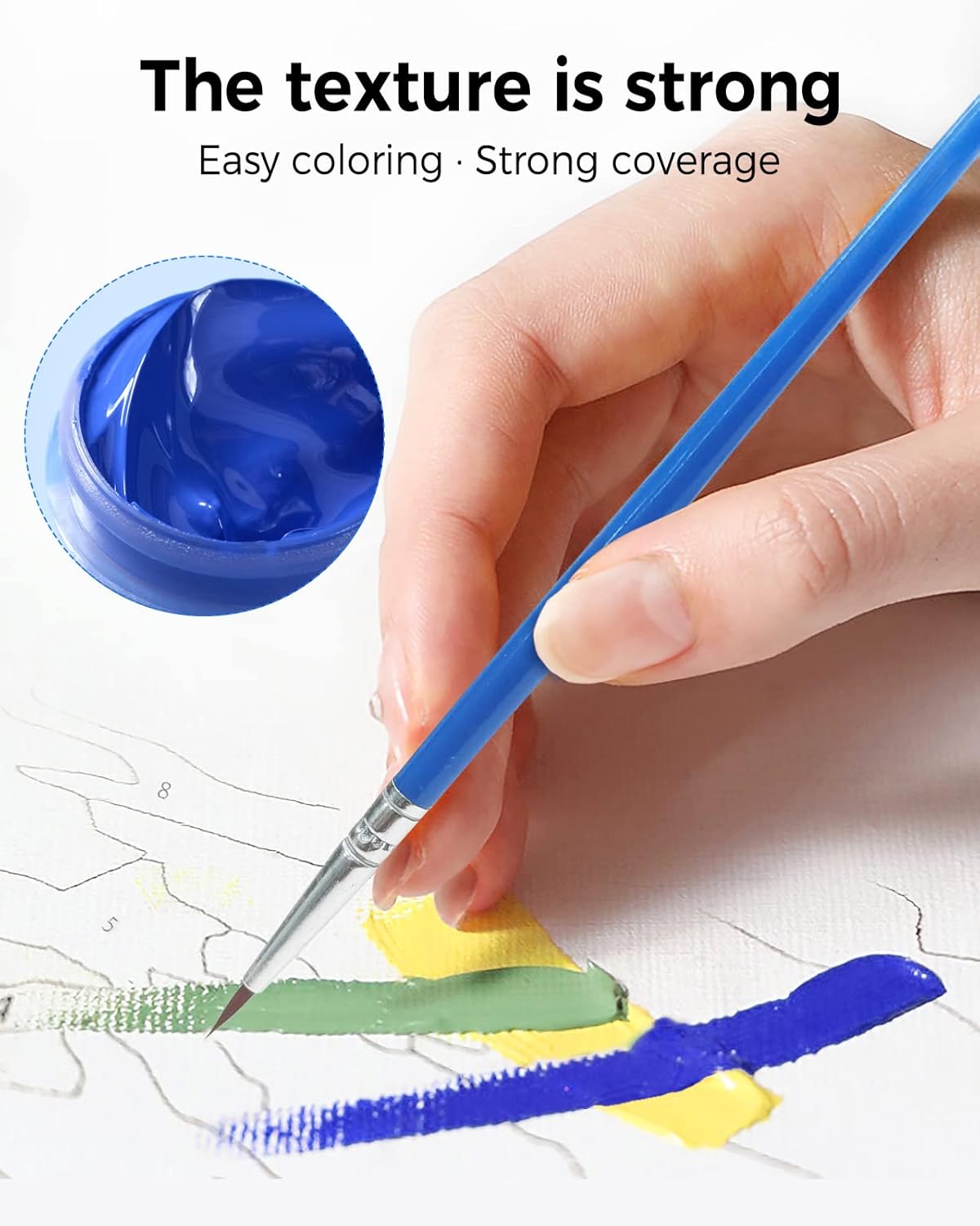 Pintura de Feliz Navidad por número y adultos principiantes, kit de pintura al óleo sobre lienzo con pinceles de pigmento acrílico, manualidades