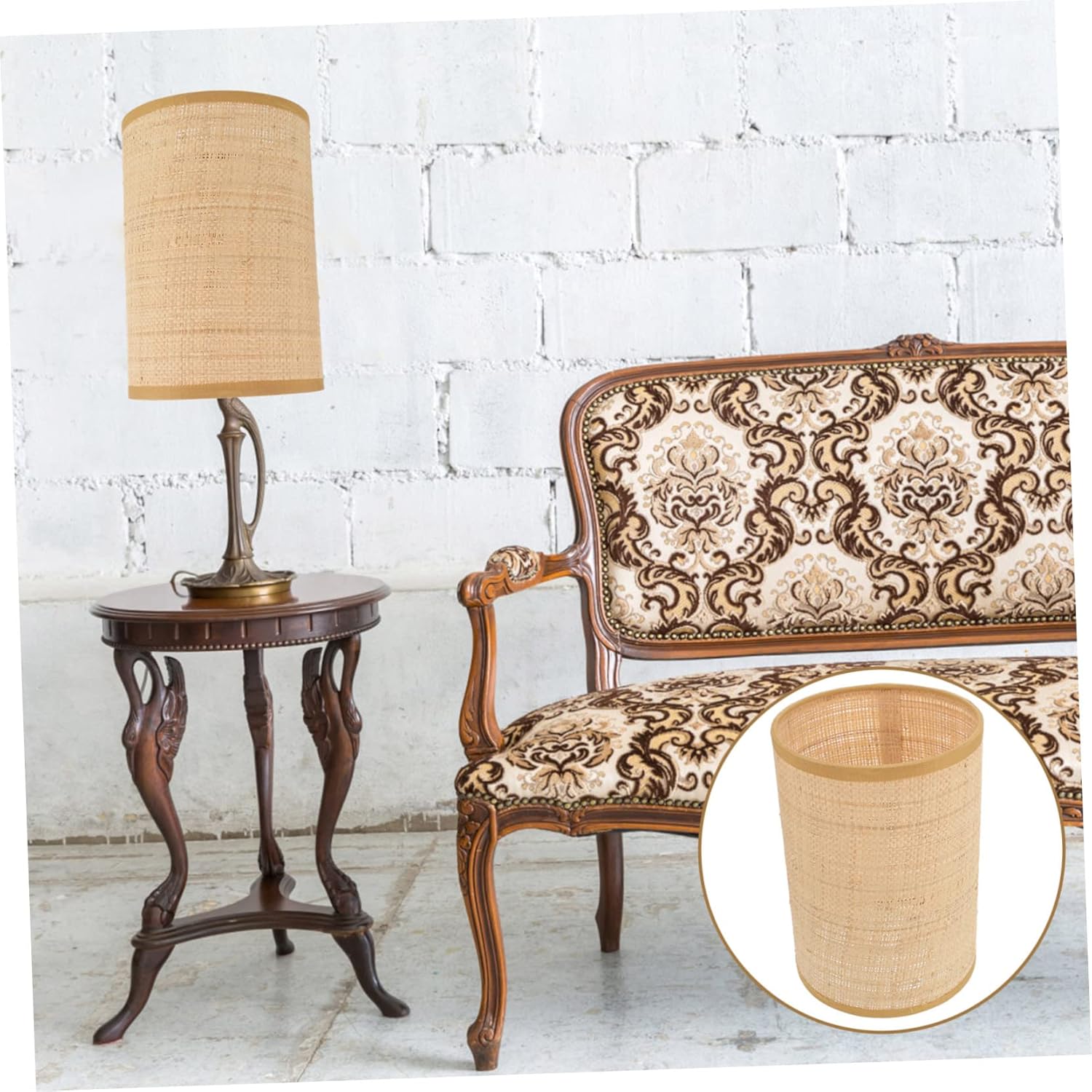 DOITOOL Pantalla de lámpara de araña para lámpara de mesa, pantalla vintage para lámpara de mesa, pantallas de lámpara de araña de metal rural,