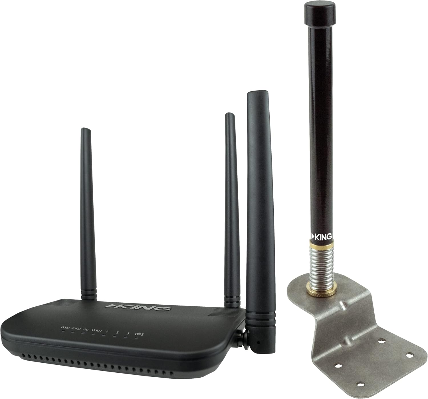 KING Extensor de rango Swift KS1000 y enrutador WiFiMax, color negro