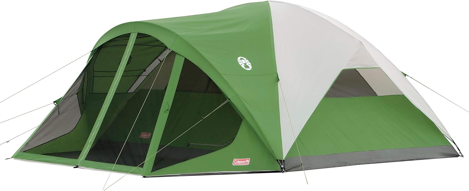 Coleman Evanston – Tienda de campaña con mosquitero, 68 personas, resistente a la intemperie, con interior espacioso, incluye lluvia, bolsa de