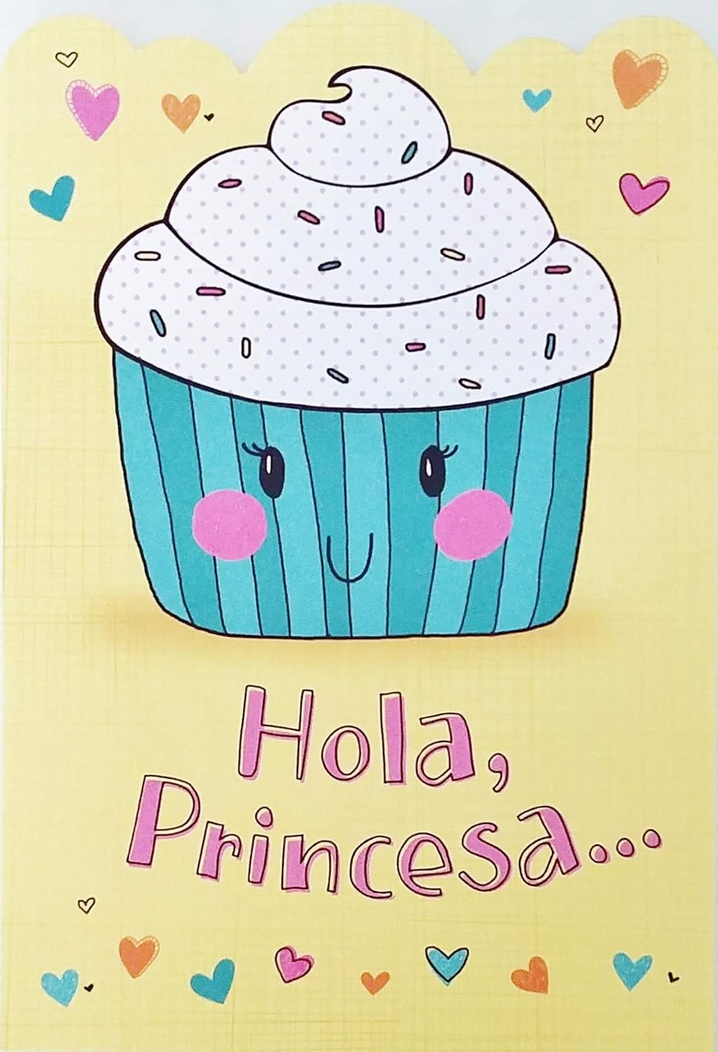 Greeting Card Hola Princesa Feliz Cumpleanos – Feliz Cumpleaños Princesa en Español para su niña