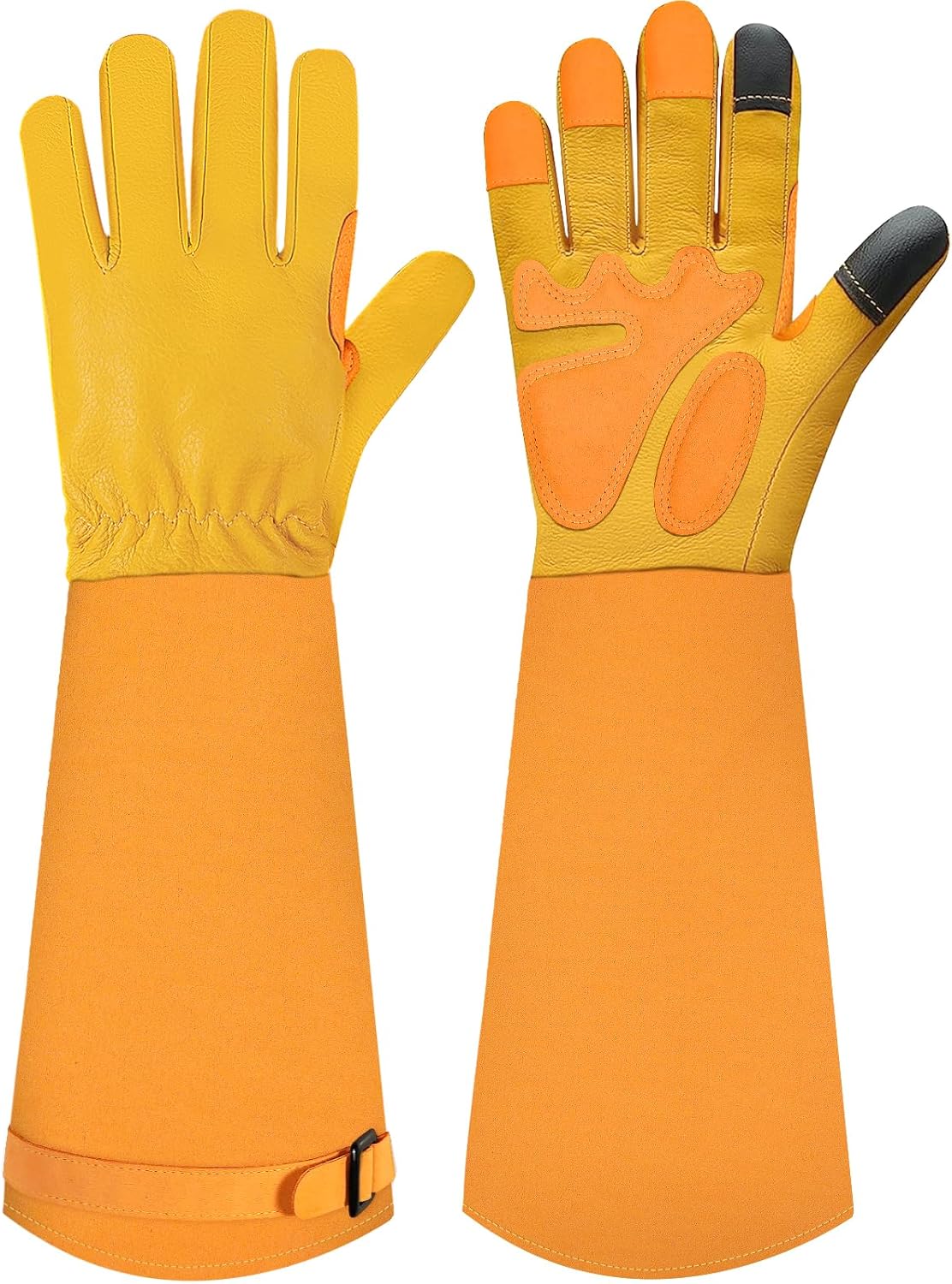SLARMOR Guantes largos de jardinería para mujereshombres, guantes de poda de rosas resistentes a prueba de espinas