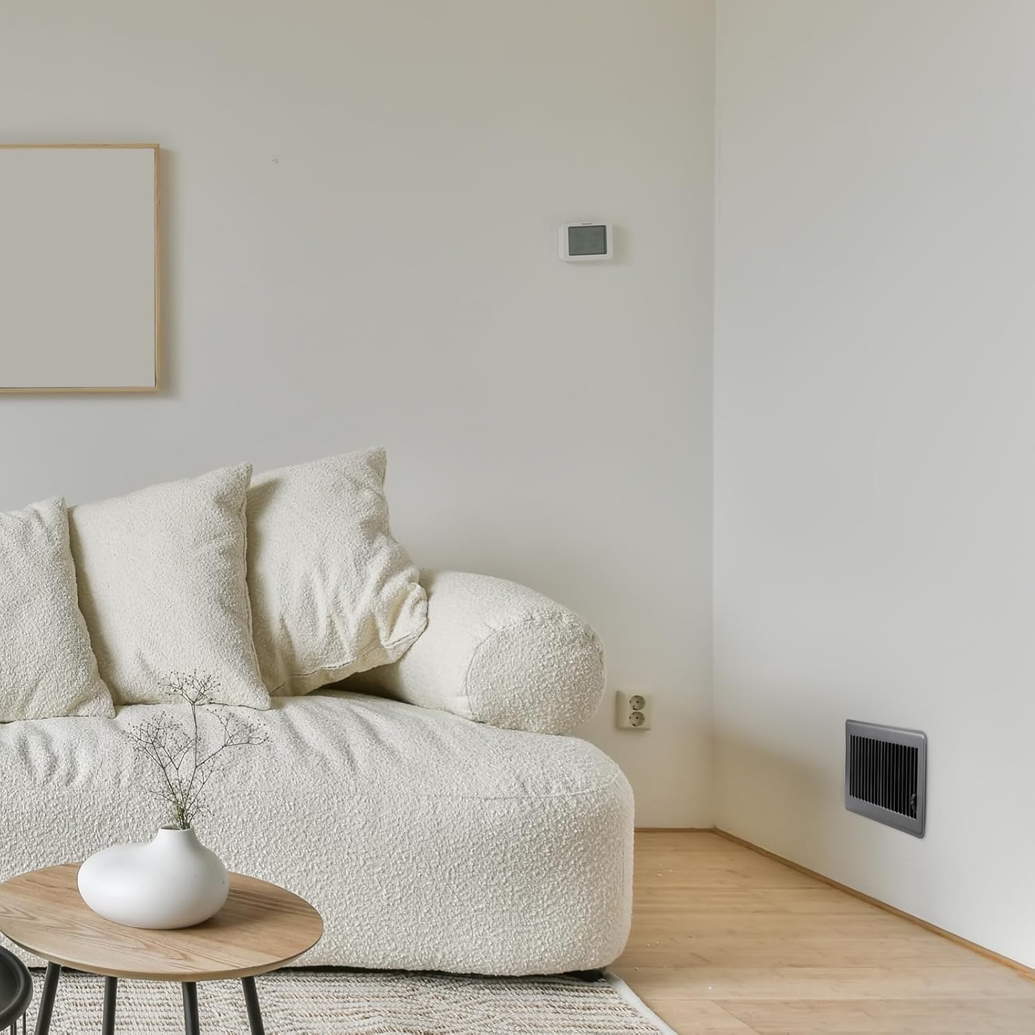 4 cubiertas de ventilación de piso de 10 pulgadas, resistentes cubiertas de ventilación de calor de metal con acabado a prueba de óxido para