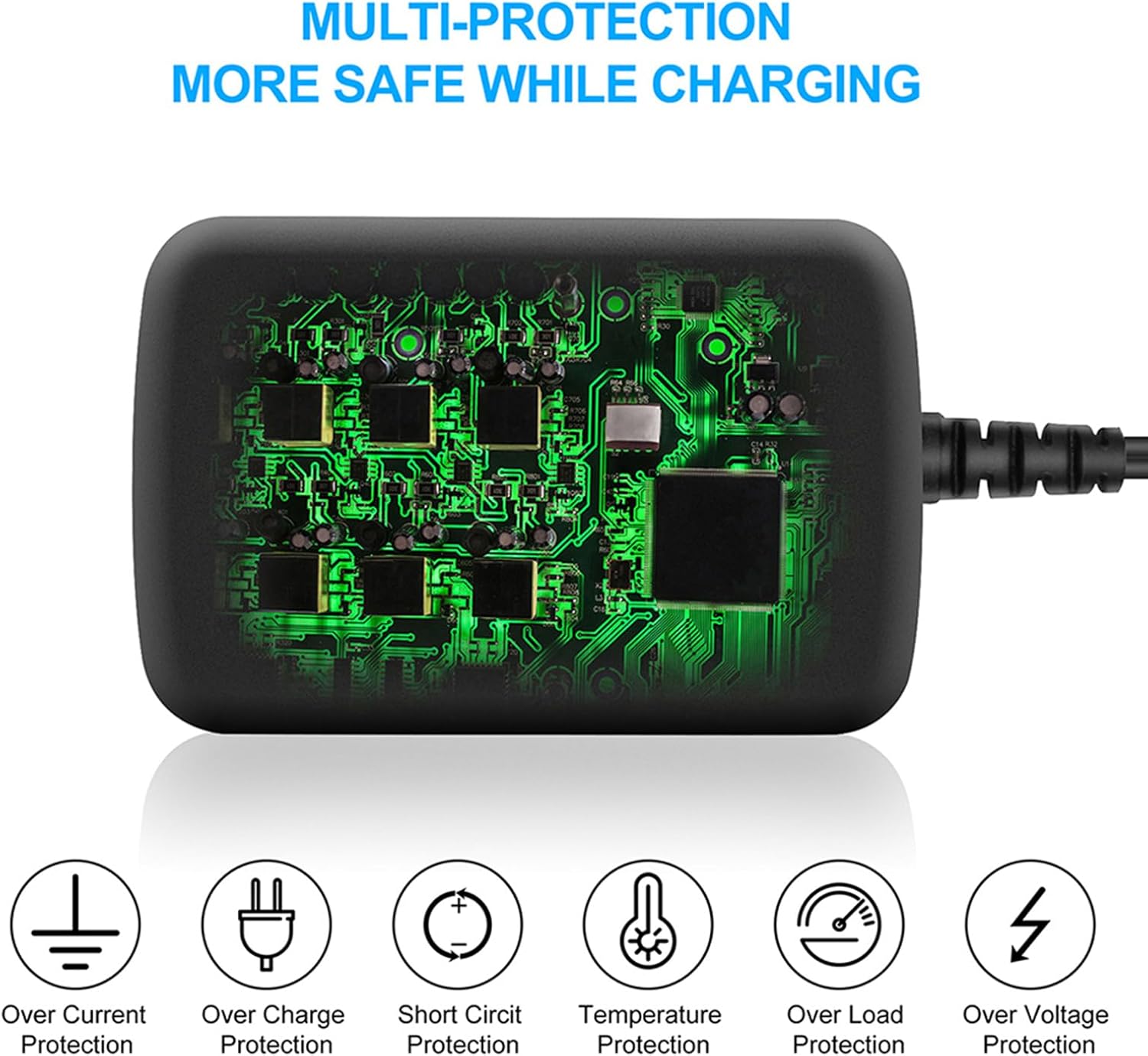 Cable de alimentación de 9 V con certificación UL para kHelfer KH8W KH8B KH8G cargador eléctrico de repuesto adaptador de CA de 6.0 pies suministro