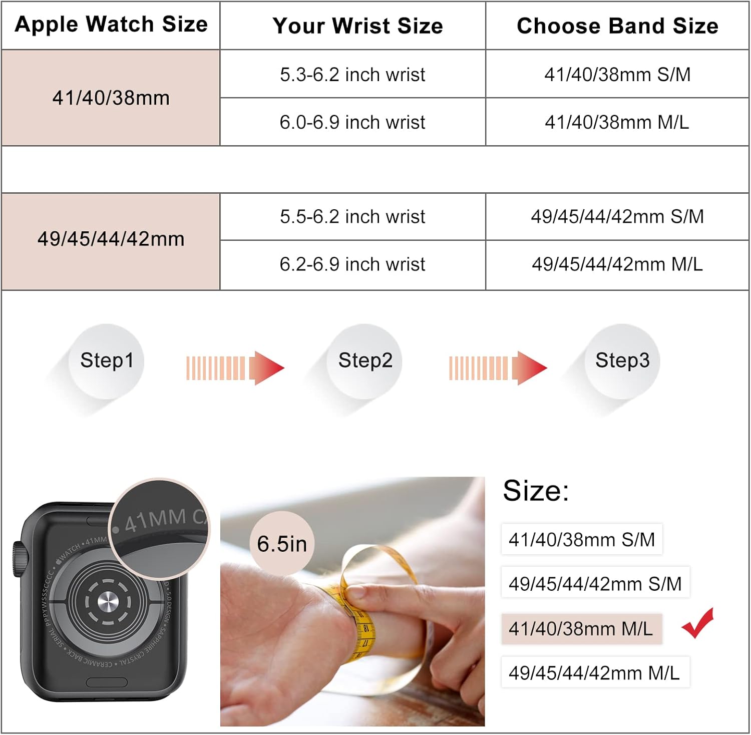 Brazalete Toyouths banda elástica para Apple Watch de 1.5 y 1.6 pulgadas, con lazo de mariposa, color dorado, rosa, para iWatch series 5, 4, 3, 2,