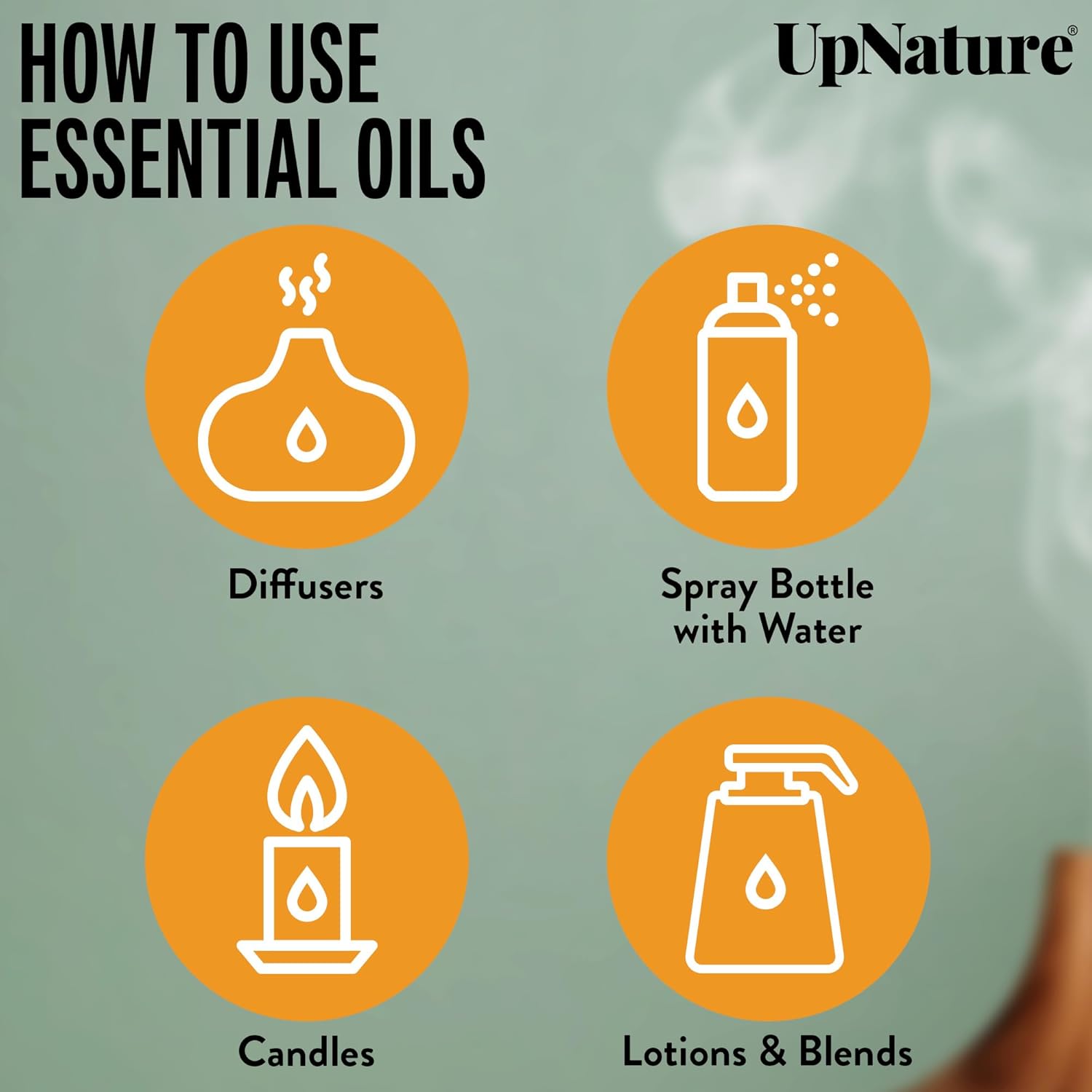 UpNature Aceite esencial de cúrcuma – 100% natural y puro, de alta calidad, para aromaterapia, sin diluir, aumenta las defensas naturales, 4 oz