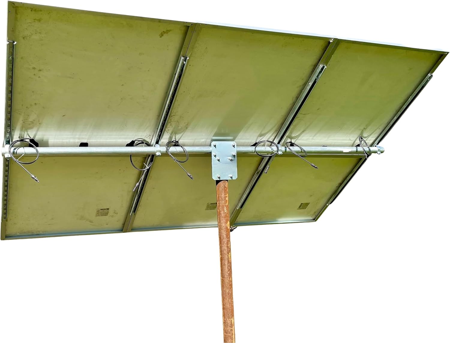 Panel solar superior del soporte de montaje en poste y kit de montaje en panel para tubería de 4″