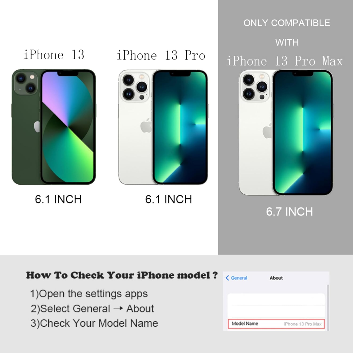 Funda para iPhone 13 Pro Max, funda mate translúcida fluorescente degradada, parte trasera de policarbonato duro con borde de silicona suave,
