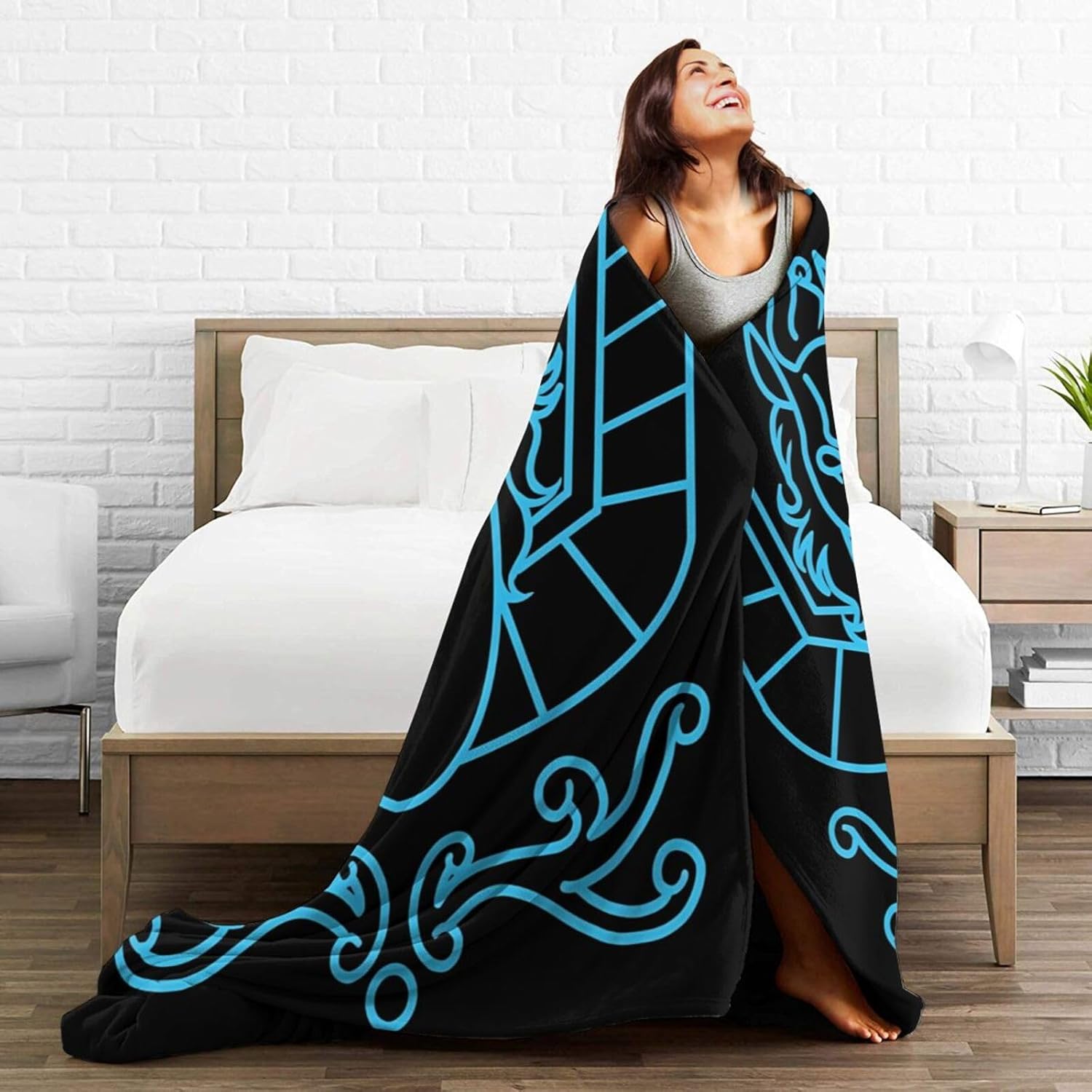 Saint Seiya – Manta de franela súper suave de microforro polar ultrasuave para sofá, cama, sofá, viajes, campamento, 80 x 60 pulgadas