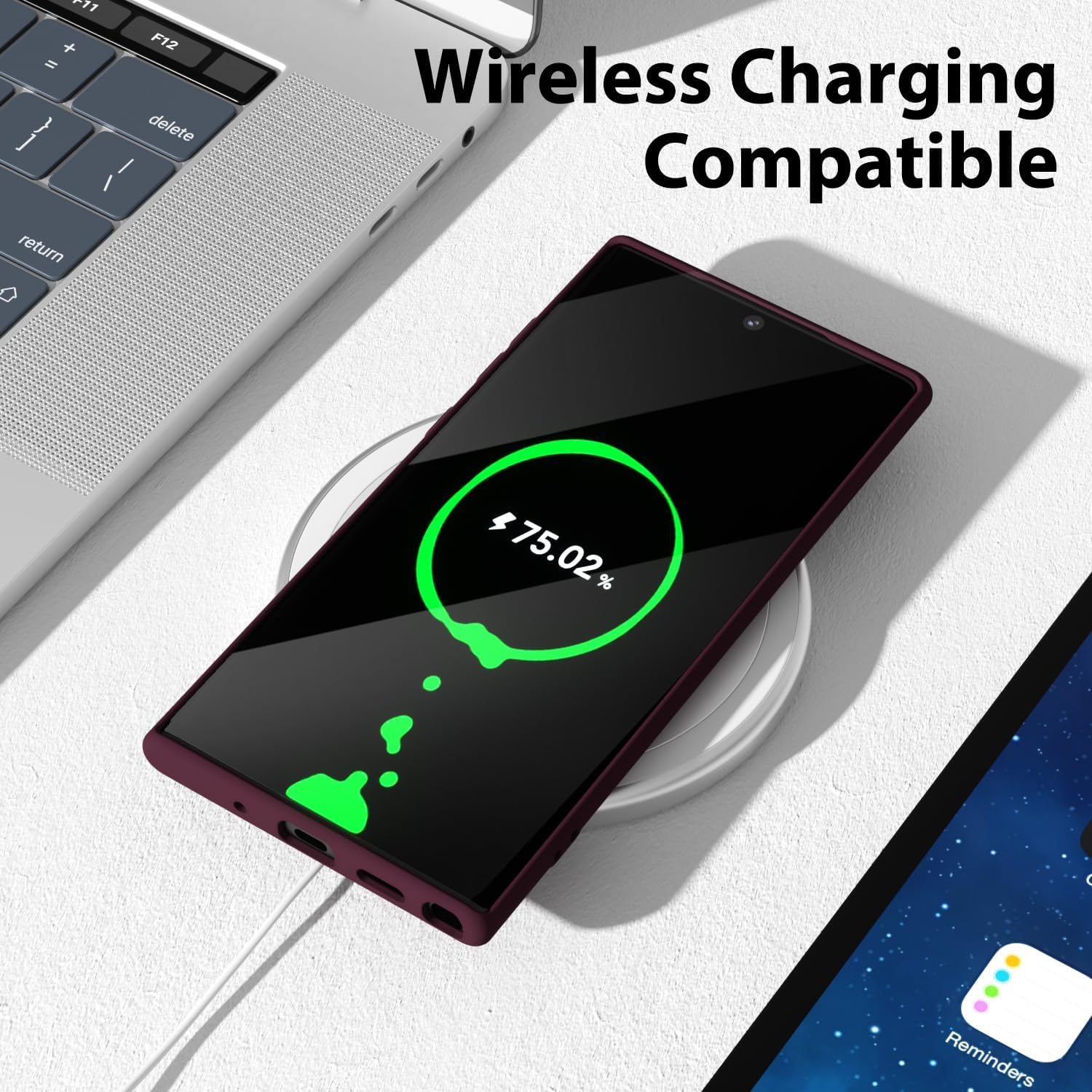 oakxco Funda para teléfono Samsung Galaxy Note 10 Plus con agarre de silicona líquida, bonita funda delgada y delgada de goma TPU suave de gel liso