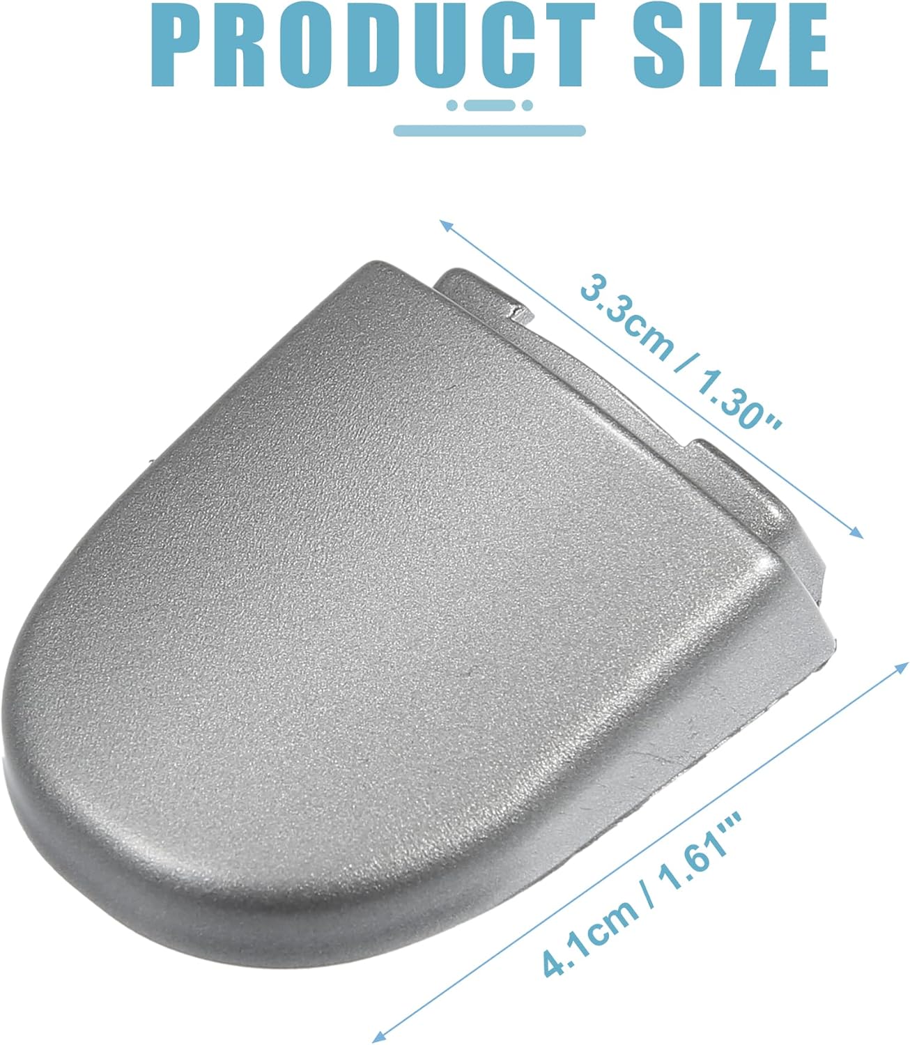 ACROPIX Tapa de repuesto para manija de puerta delantera izquierda derecha para Volkswagen Beetle, 1 unidad, tono plateado