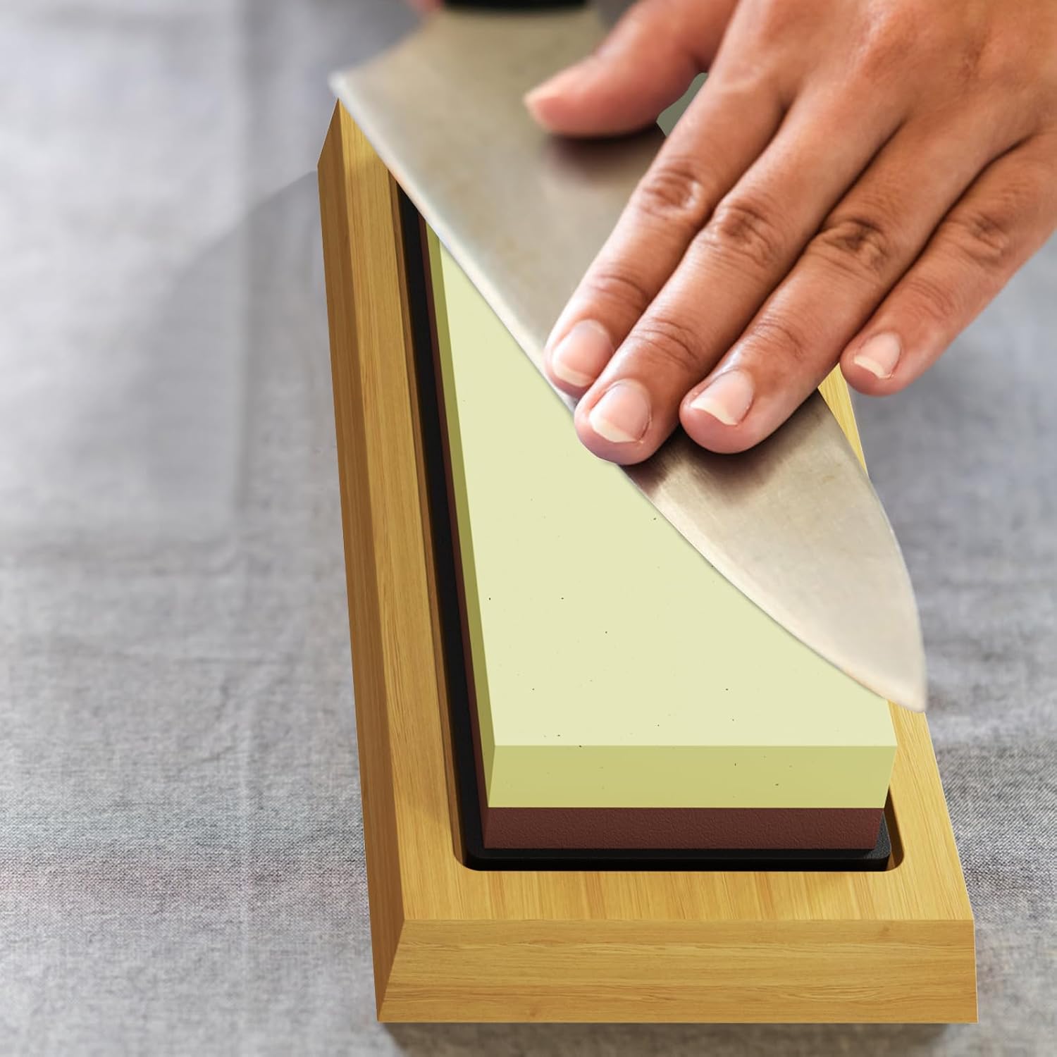 KERYE – Juego de afilador de cuchillos profesional japonés de piedra de afilar, grano de 4 lados premium 4001000 30008000 piedra húmeda, piedra