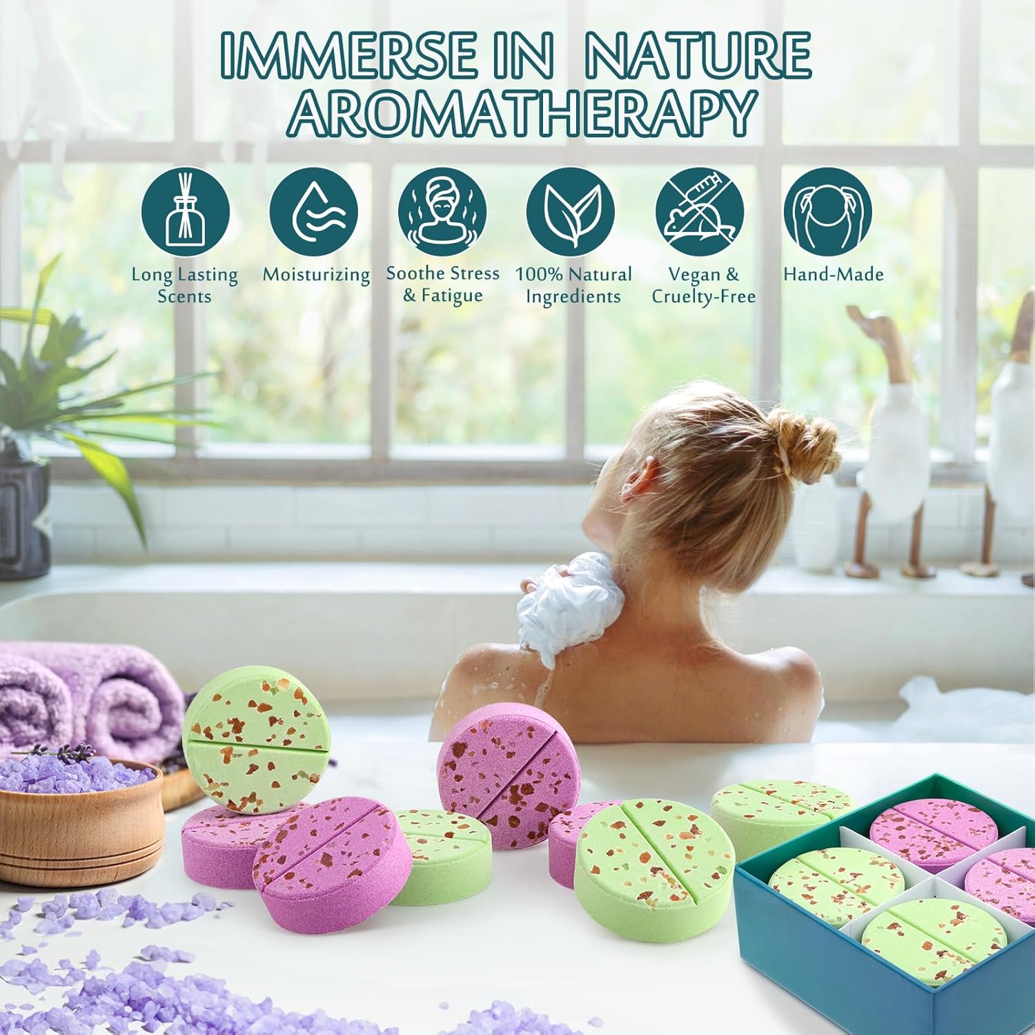 Peradix Vaporizadores de ducha para aromaterapia, 8 unidades, bombas de ducha con aceites esenciales, eucalipto lavanda para ducha, cuidado