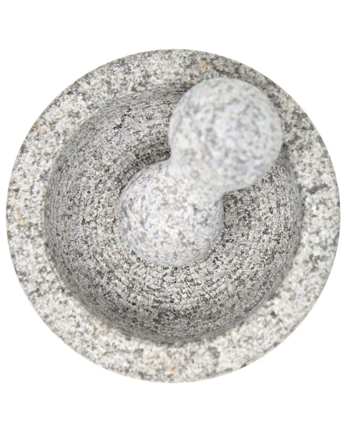 Mortero Molcajete de granito de 6 pulgadas y salsas de mortero y especias México por Border Merchant