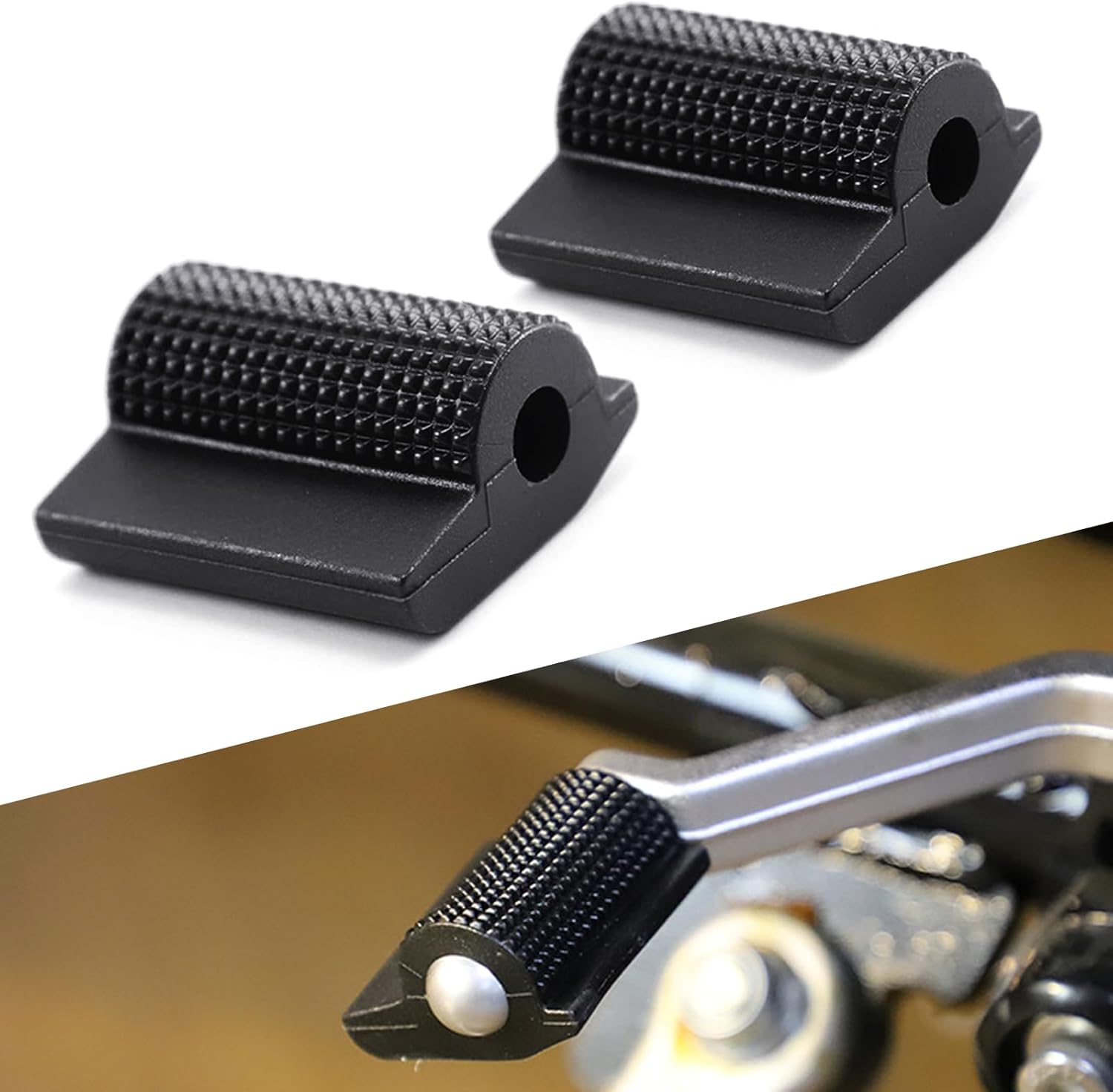 2 fundas para palanca de cambios de motocicleta, dispositivo de protección de engranajes de goma antideslizante que ahorra trabajo, protector de